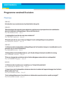 Programme soutenances