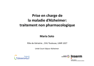 la maladie d`Alzheimer - Facultés de Médecine de Toulouse