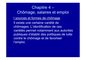 Chômage et emploi