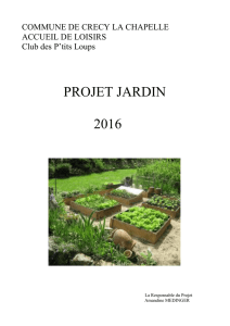 projet jardin 2016 - Crécy-la