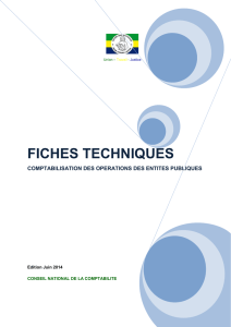 FICHES TECHNIQUES - Trésor Public du Gabon