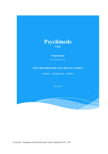 1. Psyclimede - programme 2016-2017