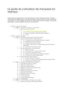 Guide du cultivateur de marijuana en intérieur