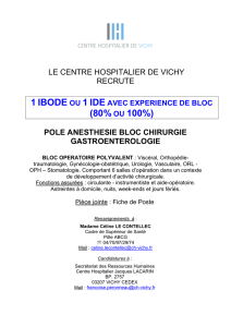 Annonce recrutement IBODE - Centre Hospitalier de Vichy