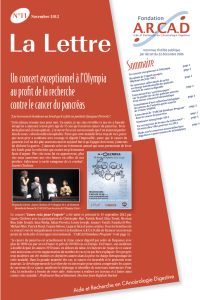 La lettre n°11 - Fondation ARCAD