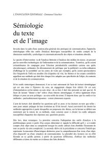 Sémiologie du texte et de l`image