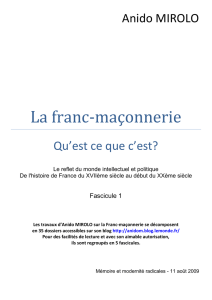 La franc-maçonnerie - Accueil de Mémoire et Modernité Radicales