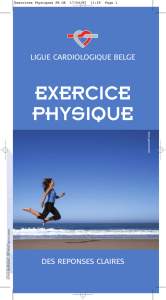 Exercice physique - Ligue Cardiologique Belge