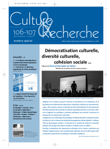 Culture et recherche 106-107, décembre 2005