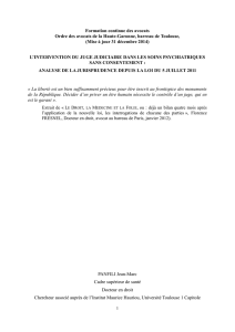 analyse jurisprudence depuis loi 5 jullet 2011