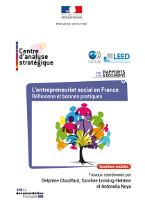 L`entrepreneuriat social en France