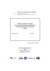 Ordonnancement en régime permanent en équité proportionnelle