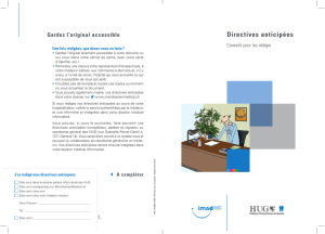 Directives anticipées