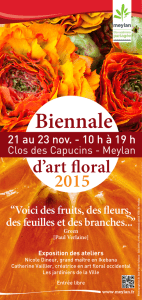 Flyer Biennale art floral 2015