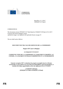 COMMISSION EUROPÉENNE Bruxelles, le 1.3.2017 SWD(2017) 67