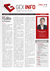GexInfo N°26 - Avril 2015
