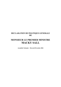 macky sall - Assemblée nationale