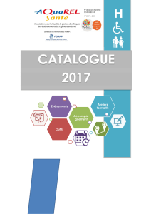 Catalogue 2017 - AQuaREL Santé