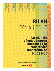 Bilan 2014-2015 sur Le plan de développement