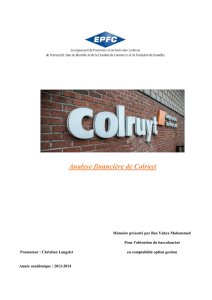 Analyse financière de Colruyt