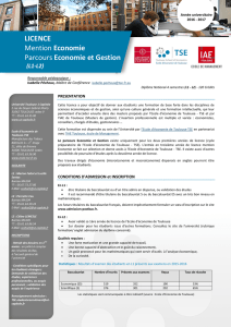 l1-l2 economie gestion - L`École d`économie de Toulouse