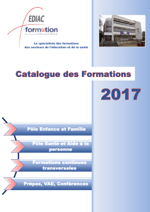 Catalogue des Formations