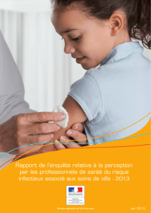 Rapport de l`enquête relative à la perception par les professionnels