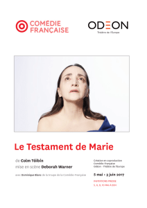 Le Testament de Marie - Odéon