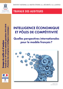 intelligence économique et pôles de compétitivité