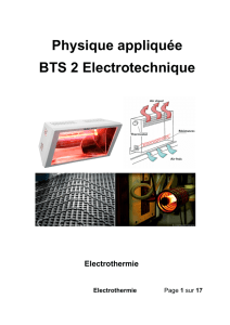 Physique appliquée BTS 2 Electrotechnique