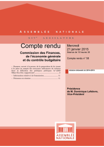 Compte rendu - Assemblée nationale