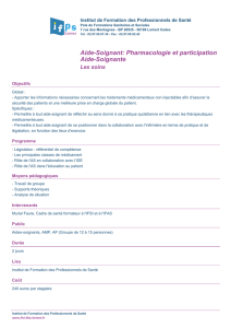 Aide-Soignant: Pharmacologie et participation Aide