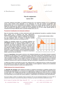 Note de conjoncture