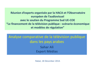 Analyse comparative des télévisions publiques dans les pays arabes