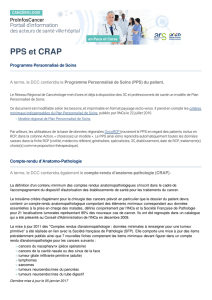 PPS et CRAP | Portail ProInfosCancer