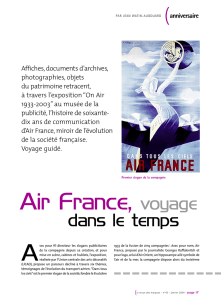 Air France, voyage dans le temps