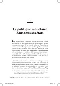 La politique mon&eacute;taire dans tous ses &eacute;tats
