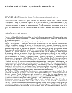 Attachement et Perte - Psychothérapeute, Psychologue clinicien