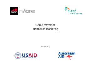 Le manuel de marketing GSMA mWomen