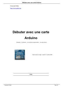 Débuter avec une carte Arduino