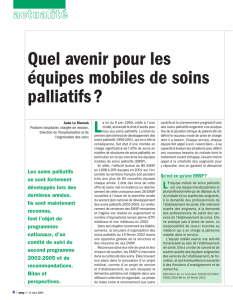 Quel avenir pour les équipes mobiles de soins palliatifs ?