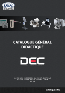 Catalogue Général 2015