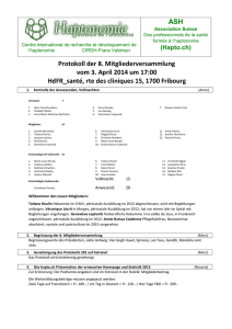 ASH Protokoll der 8. Mitgliederversammlung vom 3