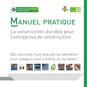 Manuel pratique sur la construction durable
