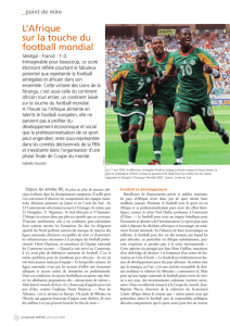 L`Afrique sur la touche du football mondial