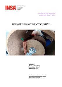 machine a courant continu