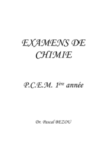EXAMENS DE CHIMIE