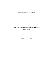 bicentenaire du code pénal 1810-2010