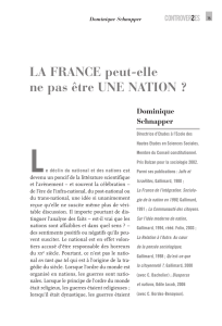 La France peut-elle ne pas être une nation