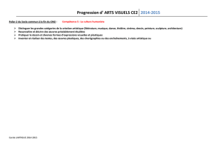 Progression d` ARTS VISUELS CE2 2014-2015